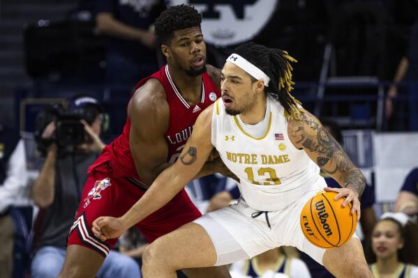 Starling scores 22 Notre Dame holds on against Louisville AP News